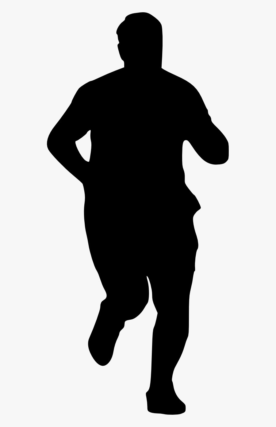 Silhouette Clip Art - People Walking Silhouette Front, Transparent Clipart