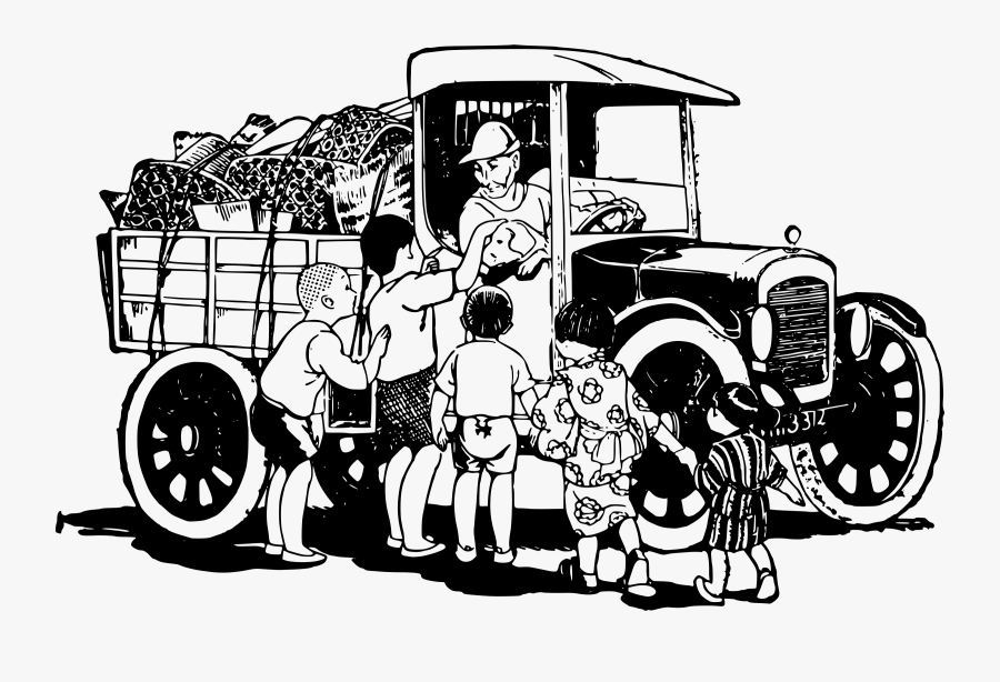 Clipart Kids Truck - Illustration, Transparent Clipart