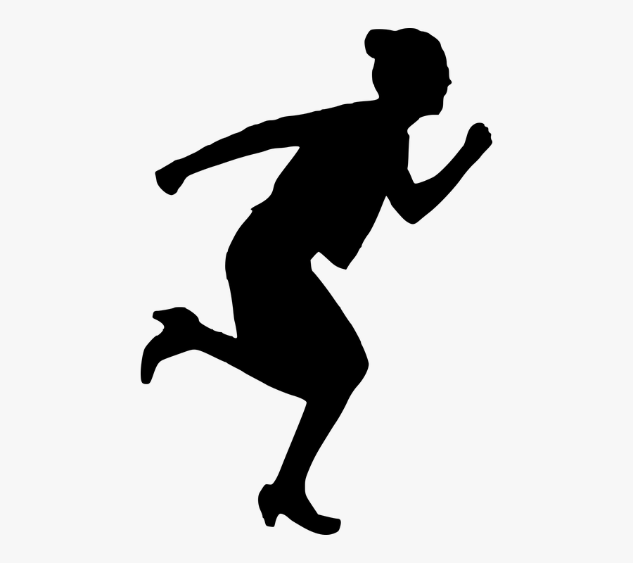 Running Thief Png - Person Running In Fear Png, Transparent Clipart