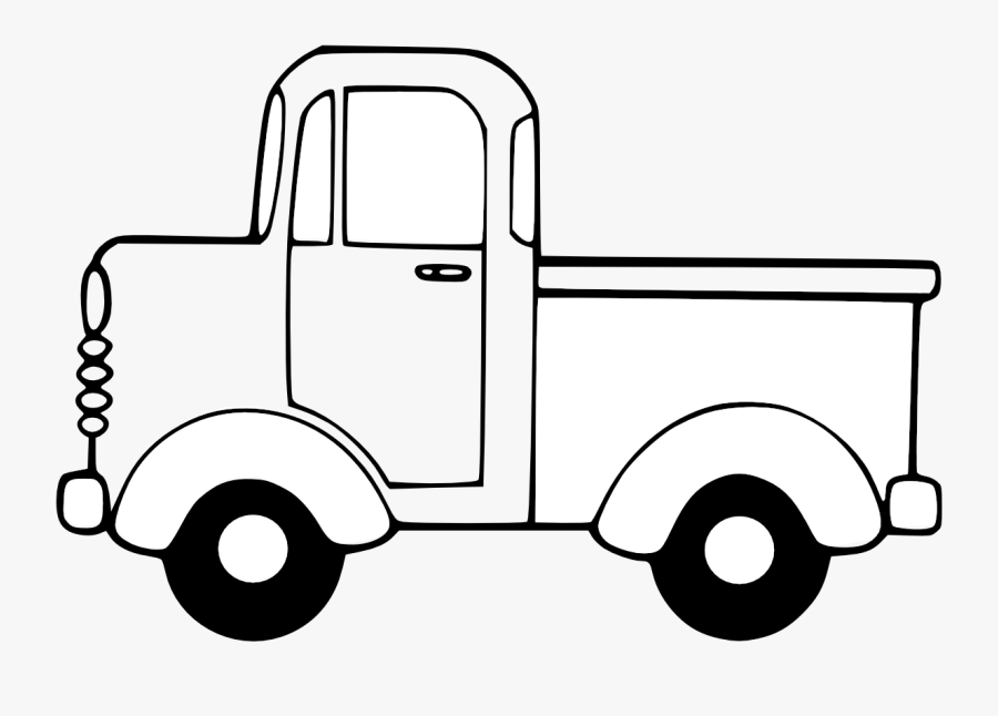 Cliparthot Of Semi Trucks - Pickup Truck Clipart Black And White, Transparent Clipart