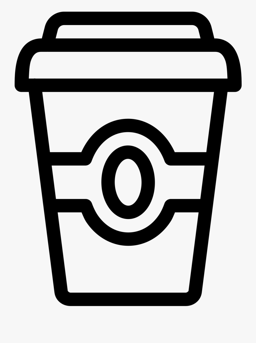 Transparent Trail Of Tears Clipart - Black And White To Go Coffee Cup, Transparent Clipart