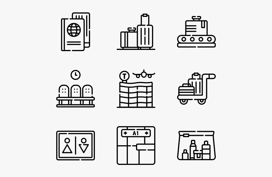 Airport - Prototype Icon, Transparent Clipart