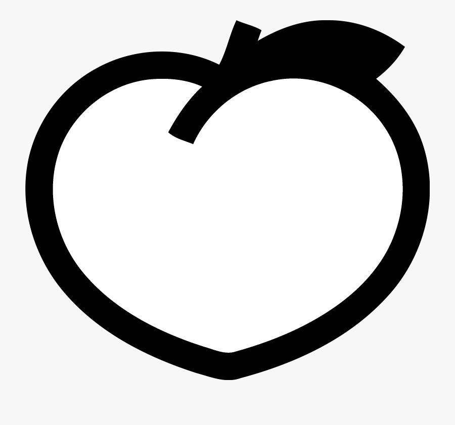 Peach Svg Vector Black White Peach Logos Free Transparent Clipart Clipartkey
