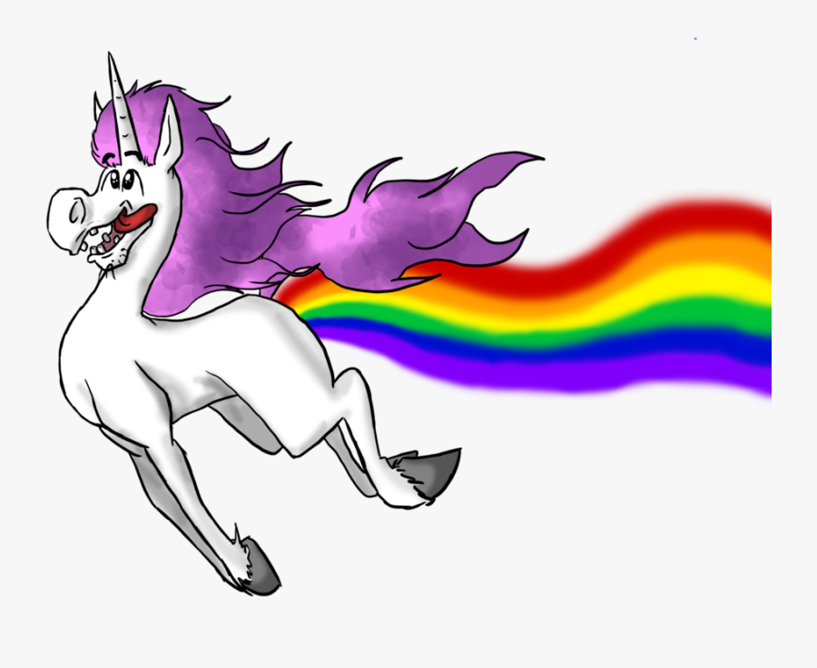 I Would Like To Finish With A Quote That Legendhunter - Funny Unicorn Rainbow Fart, Transparent Clipart
