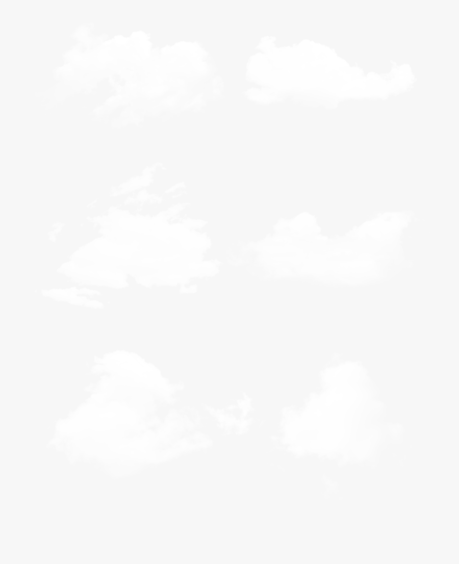 Transparent White Cloud Clipart Png - Monochrome, Transparent Clipart