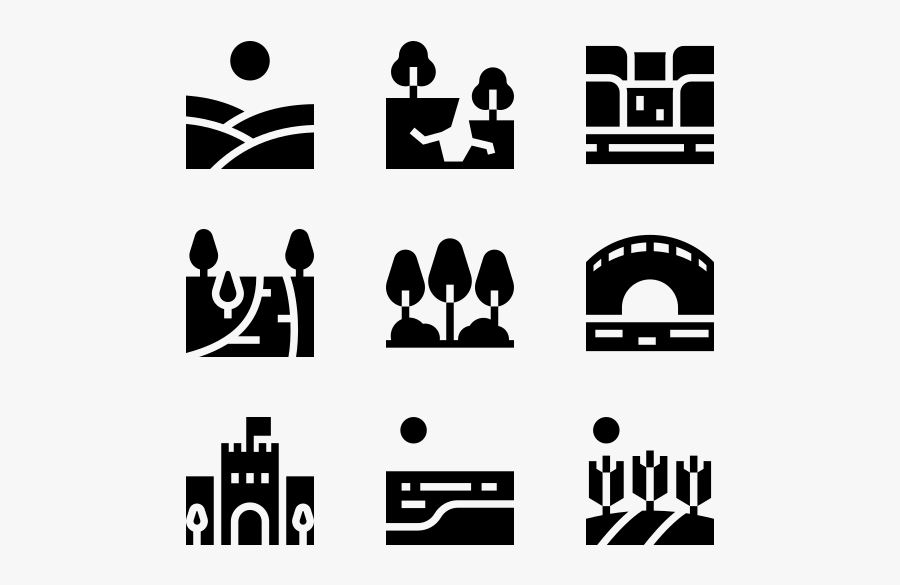 Landscape, Transparent Clipart