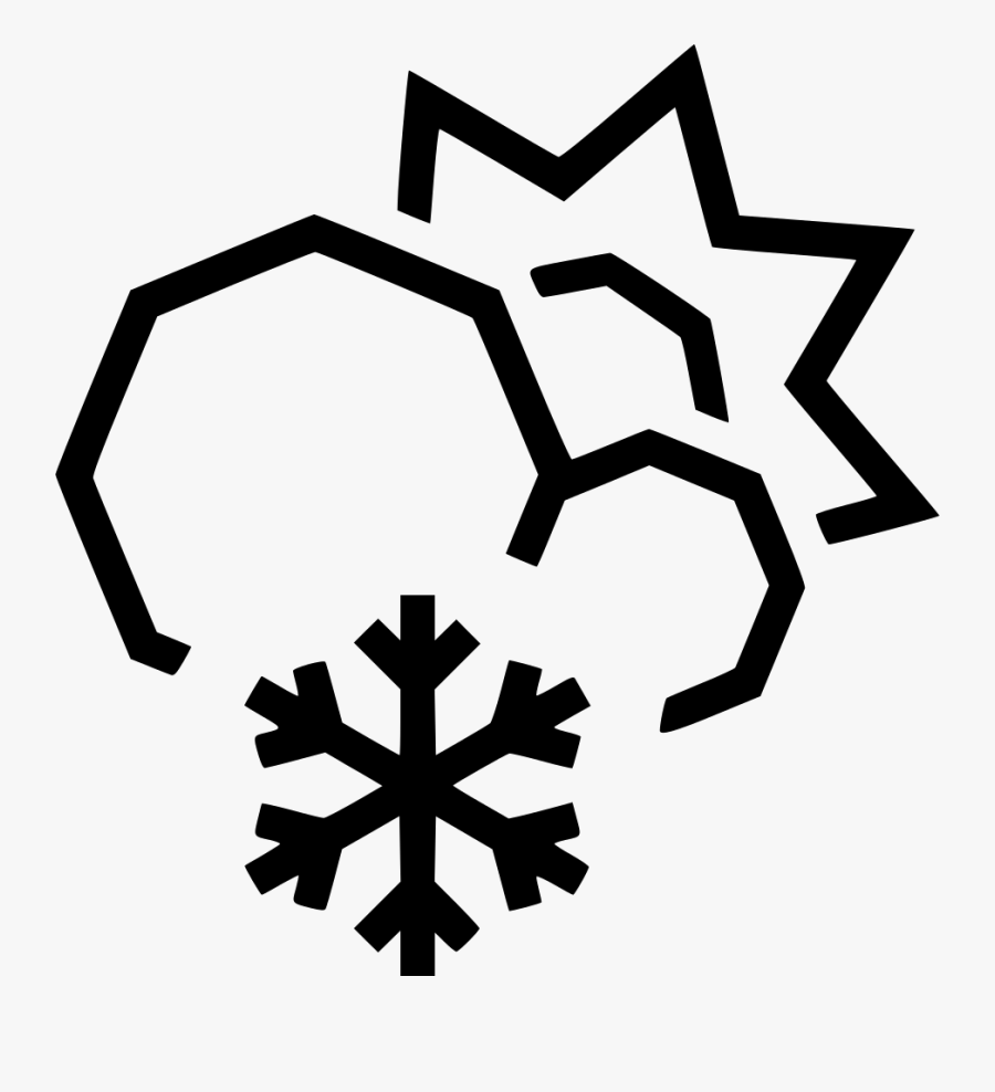 Transparent Snow Day Png - Snowflake Icon, Transparent Clipart