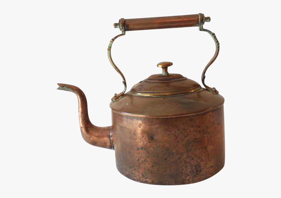 Clip Art Solid Copper With Hallmark - Kettle 1800's, Transparent Clipart