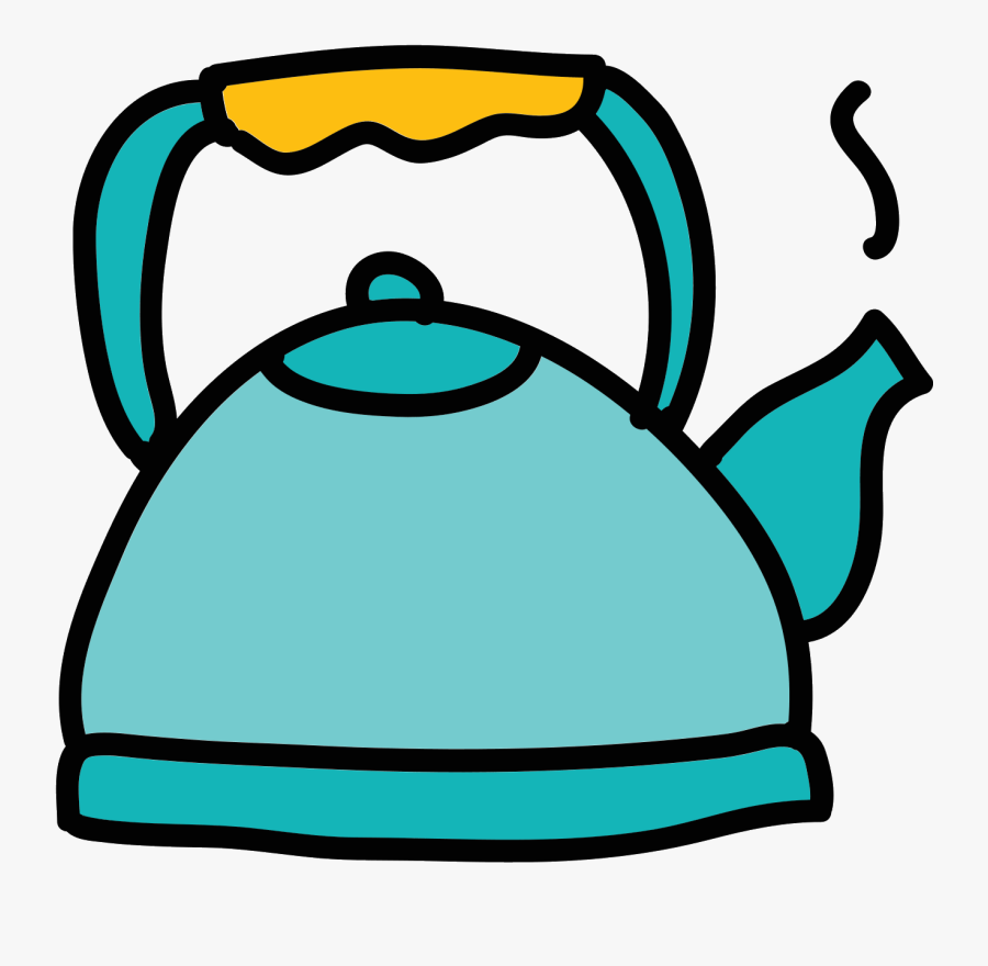 This Is A Picture Of A Simple Tea Kettle - กา ต้ม น้ำ การ์ตูน, Transparent Clipart