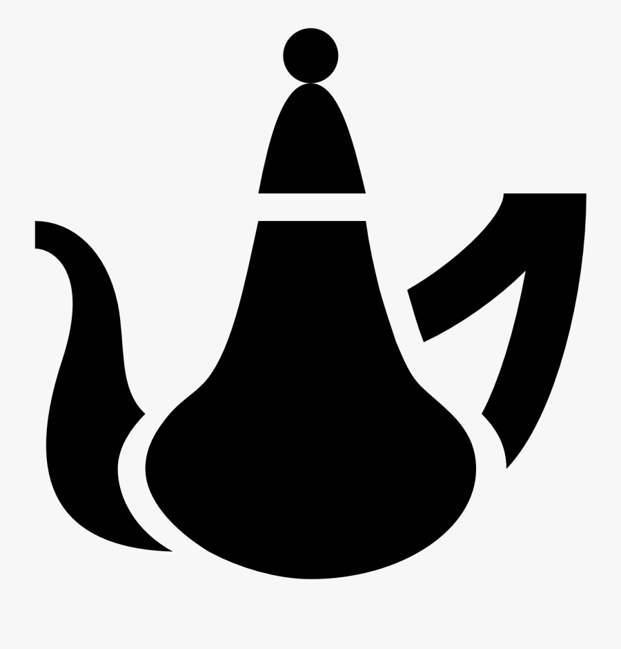 The Kettle Icon Looks Like A Large Bowl With A Narrow, Transparent Clipart