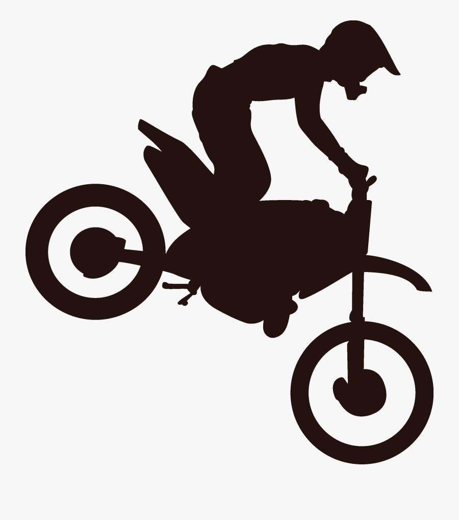 Car Bumper Sticker Bicycle Motorcycle - Dirt Bike Bumper Sticker, Transparent Clipart