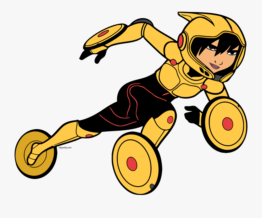 Gogo Tomago Run Png Clipart - Gogo Big Hero 6 Colouring Pages, Transparent Clipart