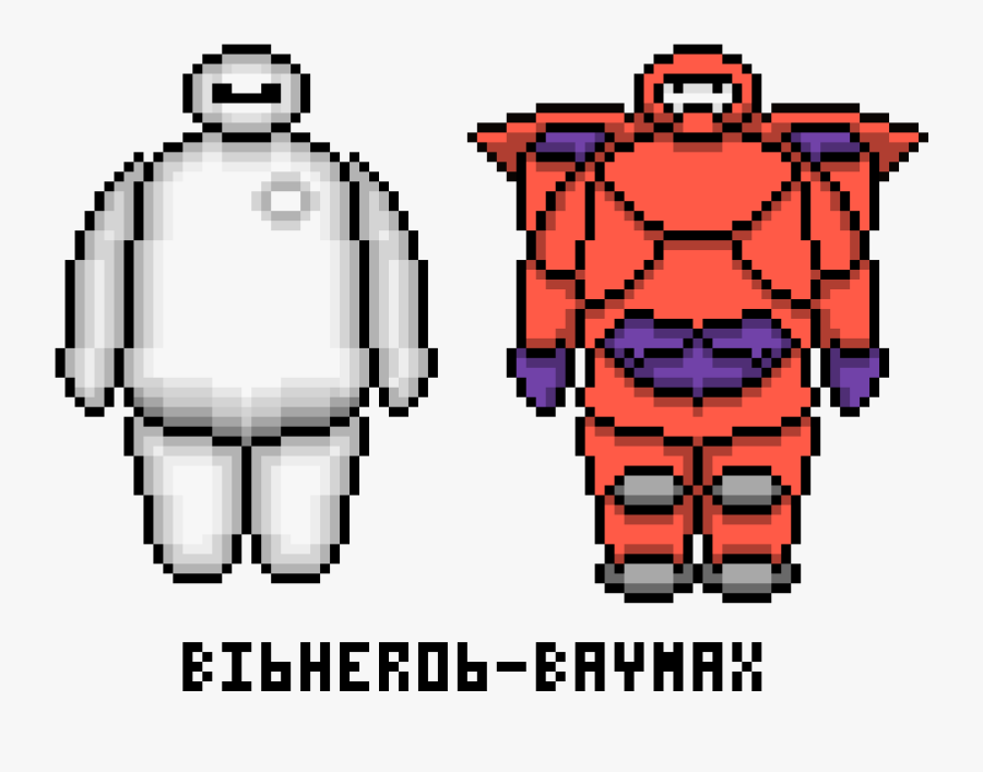 Transparent Baymax Png - Big Hero 6 Pixel Art , Free ...
