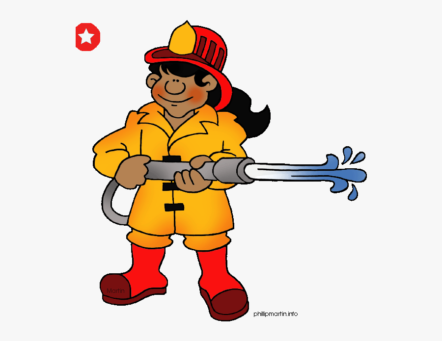 Wendyreitz Thinglink Firefighter - Community Helpers Fireman Preschool, Transparent Clipart
