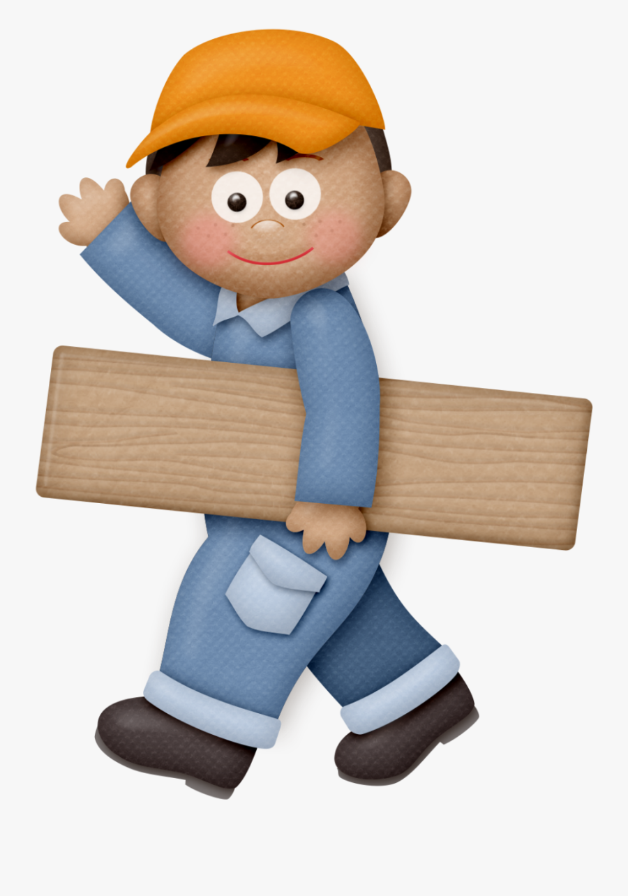 Helper Clipart Playground - Cartoon Construction Boy, Transparent Clipart