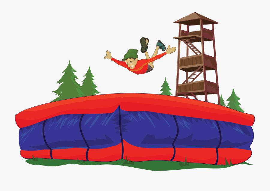Big Air Bag Is A Huge Air Pillow One Can Jump Into - Big Air Bag Jump, Transparent Clipart