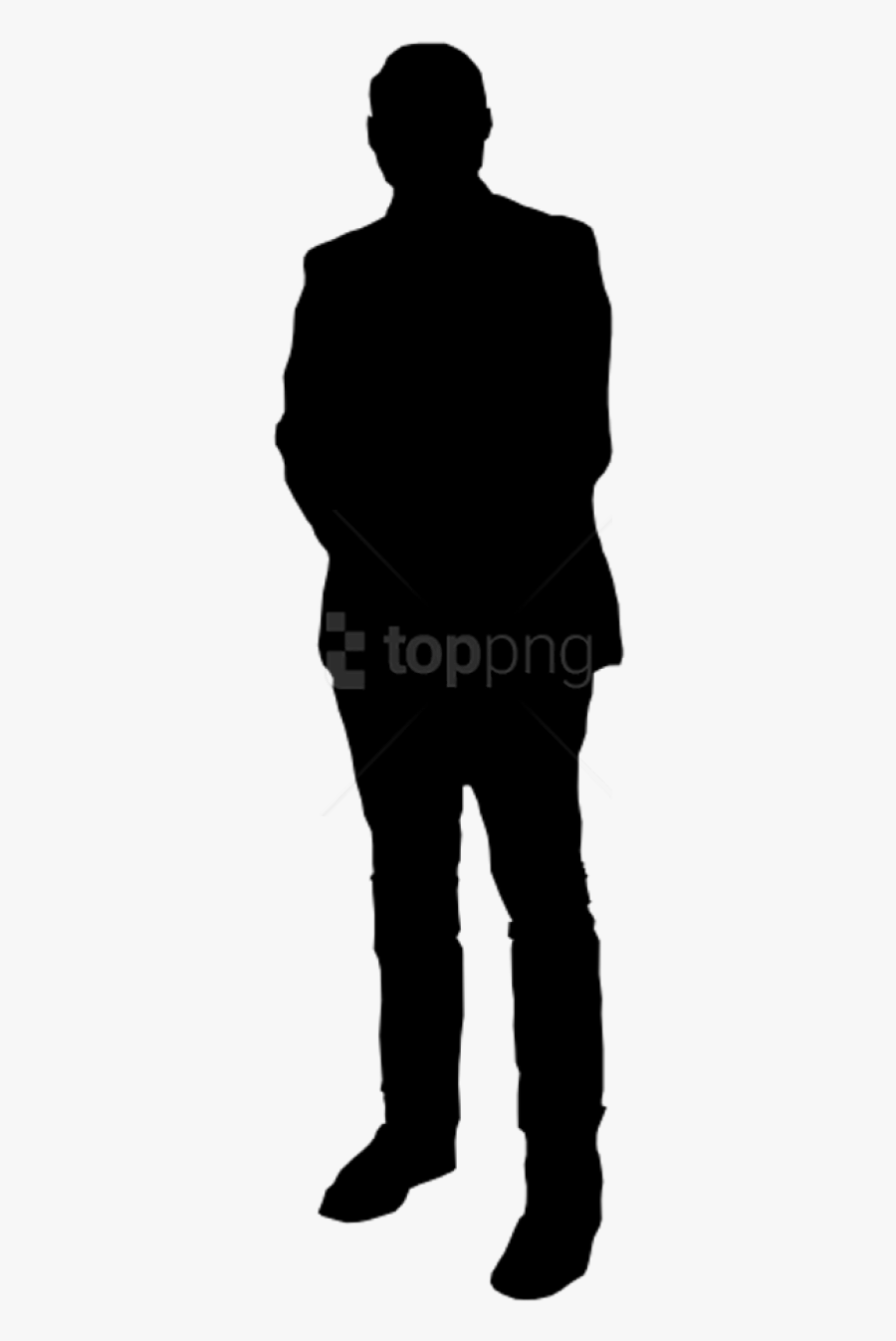 Free Images Toppng - Silhouette Man Standing Straight, Transparent Clipart