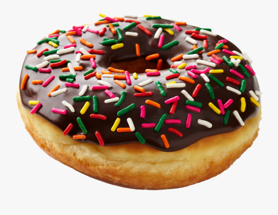 Donut Transparent Background - Chocolate Glazed Doughnut, Transparent Clipart