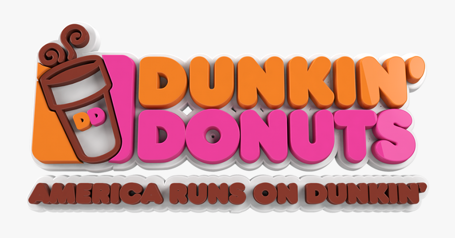 Dunkin Donuts Clipart Donkin - Cartoon, Transparent Clipart