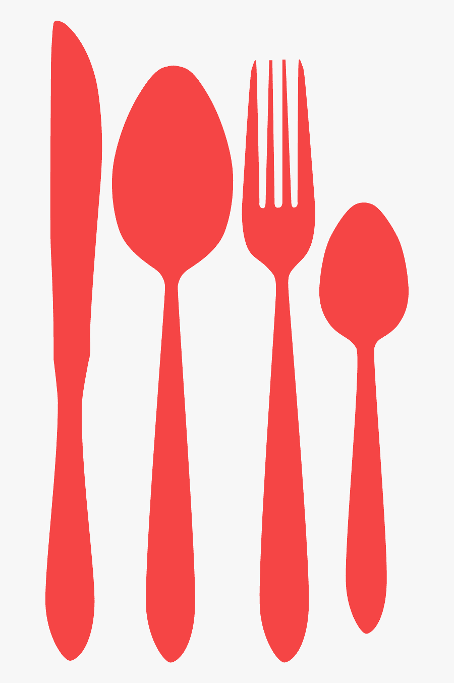 Silhueta Talheres, Transparent Clipart