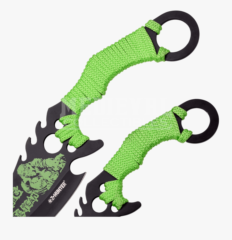 Zombie Apocalypse Dagger Set, Transparent Clipart