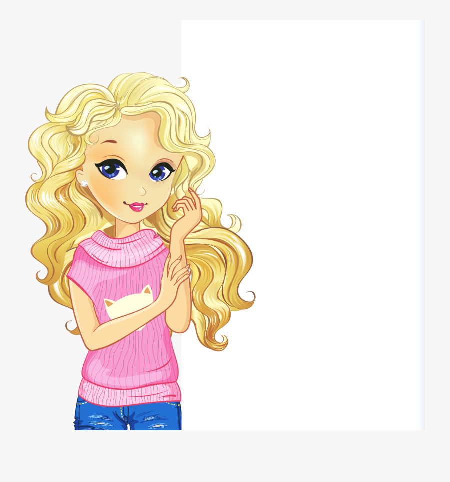 Doll Png Transparent Clipart - Girl Clipart Transparent Background, Transparent Clipart