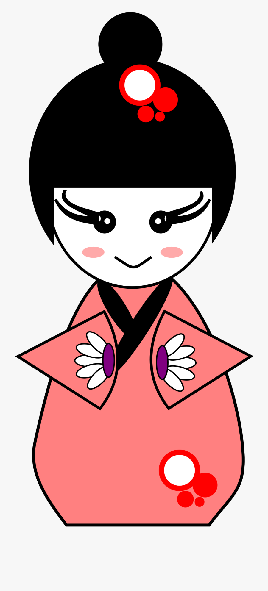 Geisha Doll Clip Arts - Geisha Clip Art, Transparent Clipart