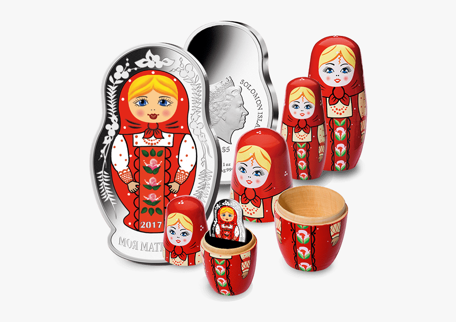 Doll Clipart Matryoshka Doll - Монета Матрешка, Transparent Clipart