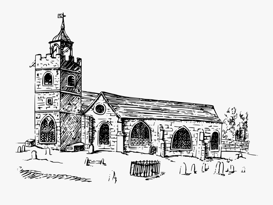 Transparent Church Clipart - Igreja Preto E Branco, Transparent Clipart