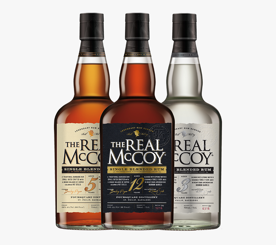 Clip Art Liquor Collection - Real Mccoy Rum, Transparent Clipart