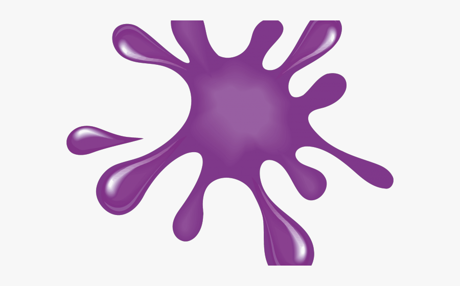 Pice Clipart Purple - Purple Paint Splatter Clipart, Transparent Clipart