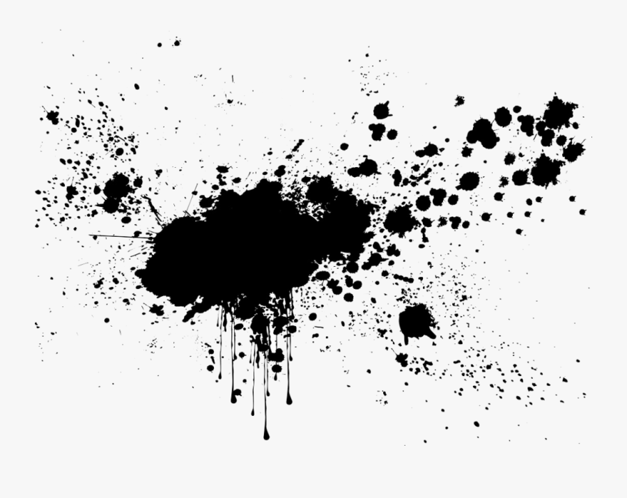 Paint Texture Png Clipart - Transparent Black Paint Splash, Transparent Clipart