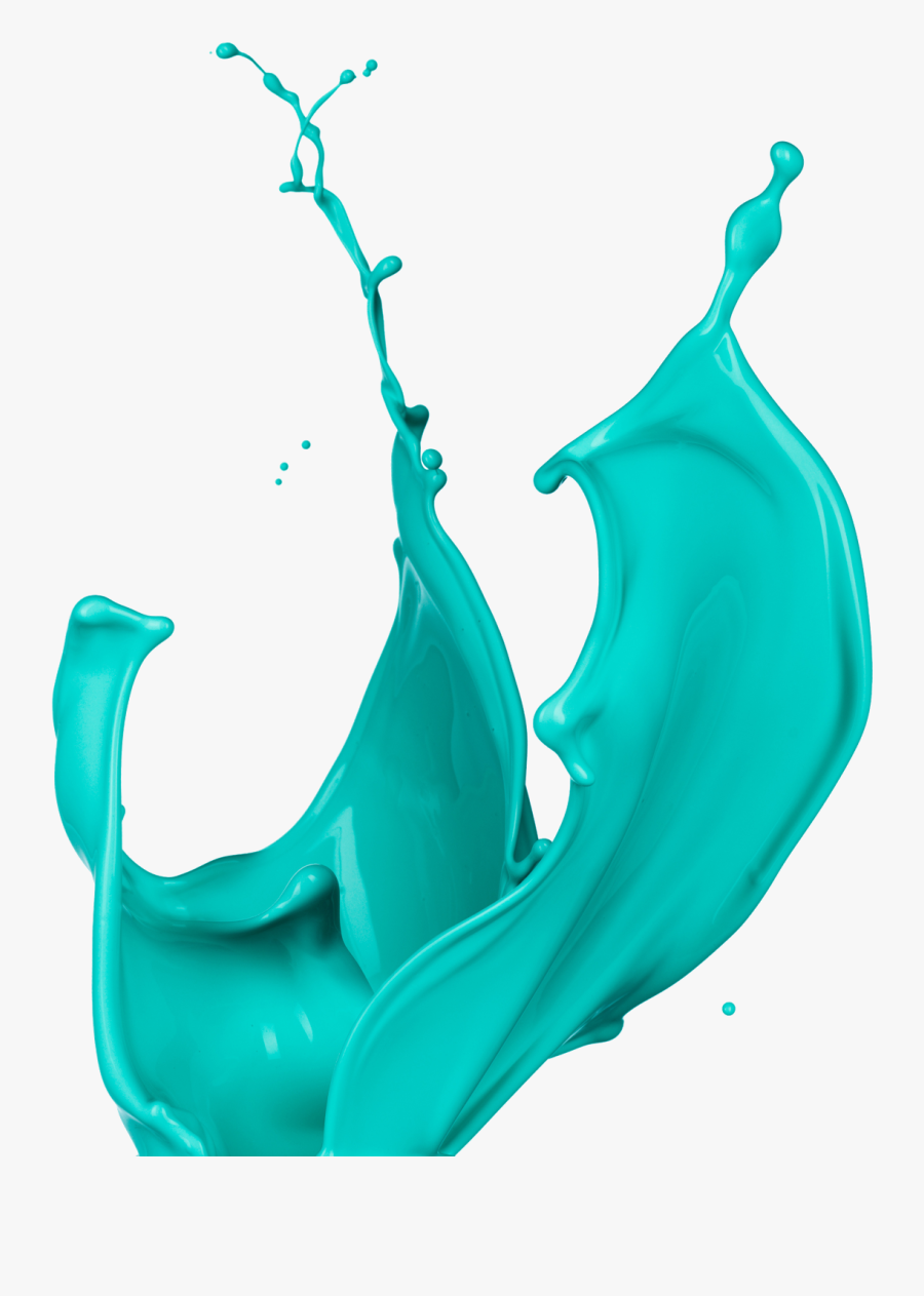 Blue Paint Splash, Transparent Clipart