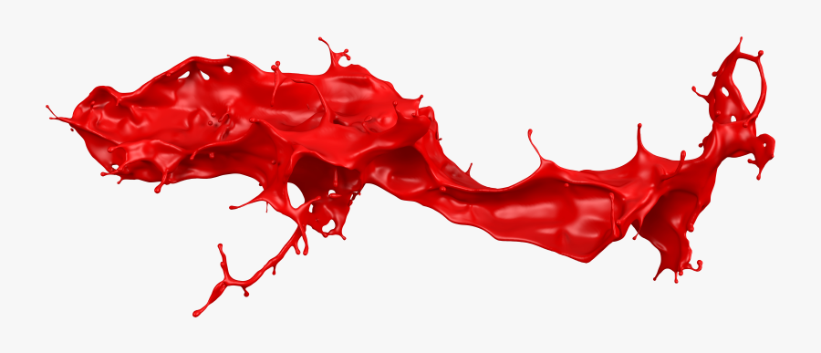 Clip Art Red Paint Splash - Red Paint Splash Png, Transparent Clipart