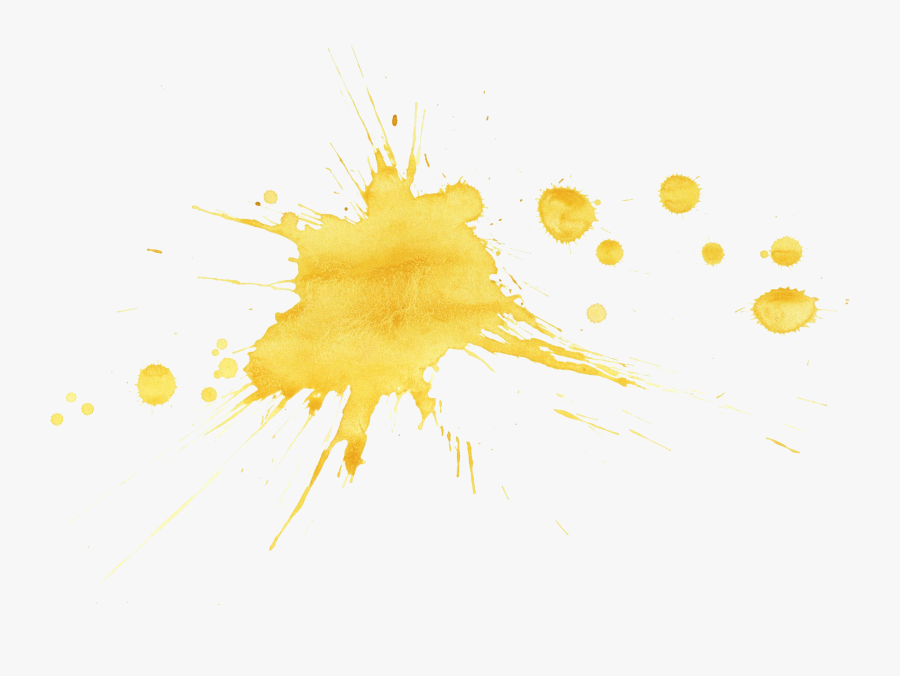 Yellow Paint Splatter Png - Sparkler, Transparent Clipart
