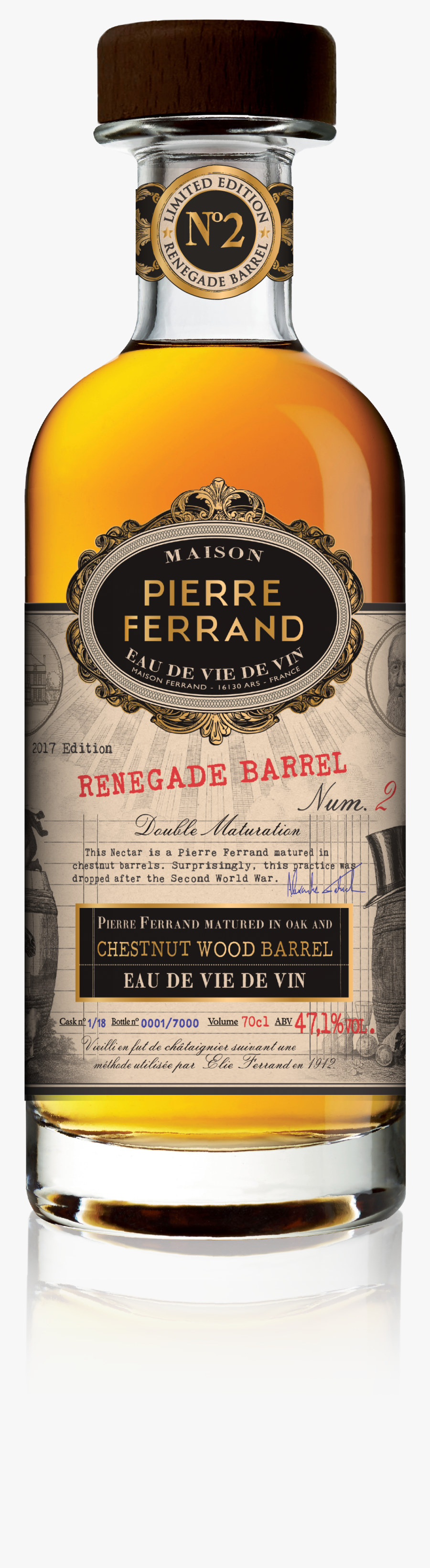 Clip Art Rum Labels - Pierre Ferrand Renegade Chestnut Wood Barrel, Transparent Clipart