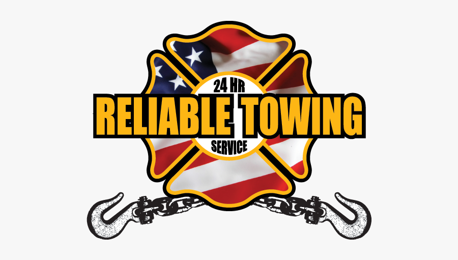 Reliable Towing Logo, Transparent Clipart