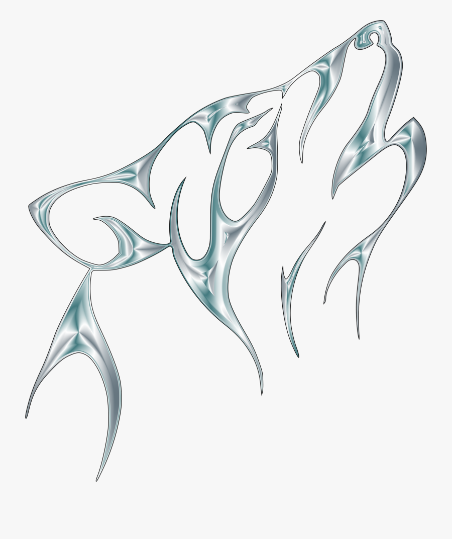 Animal Jam Clans Wiki - Black And White Wolf Drawing, Transparent Clipart