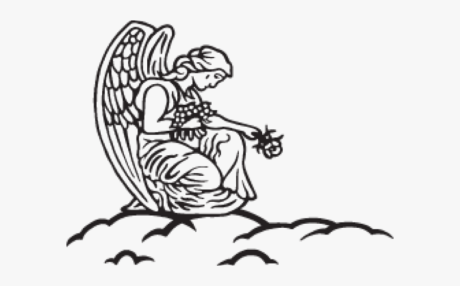 All Saints Day Clipart - Funeral Angel Clip Art, Transparent Clipart