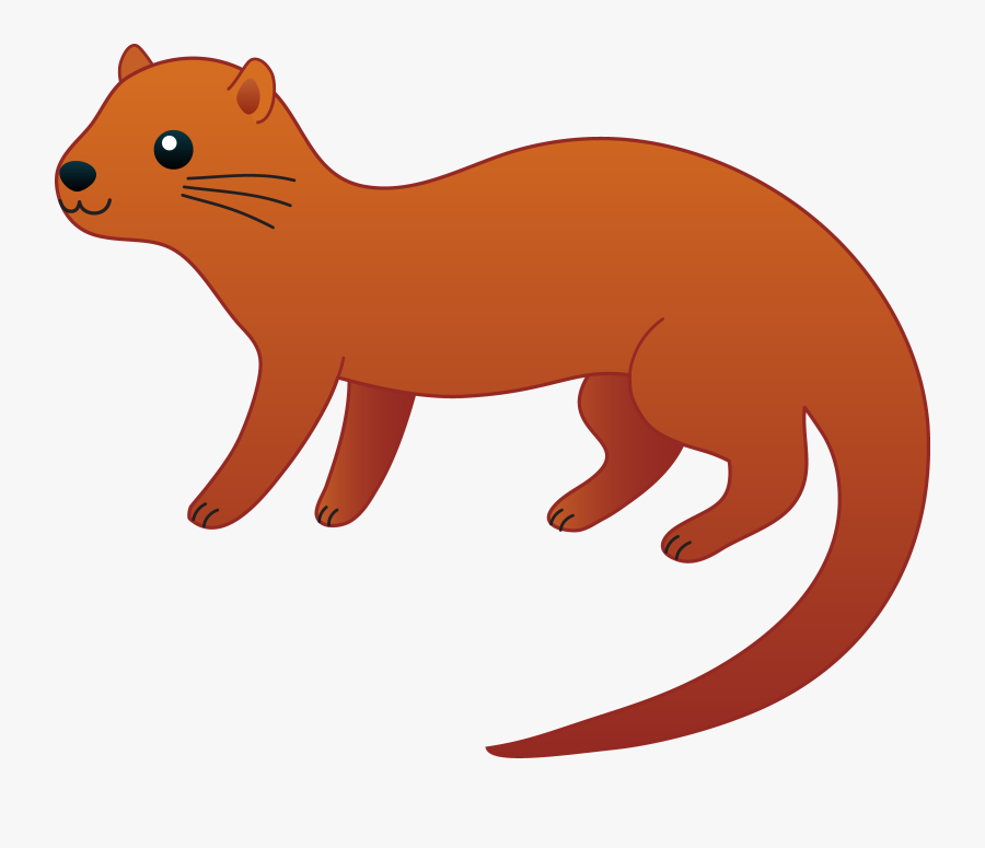 Weasel Clipart - Clipart Otter, Transparent Clipart