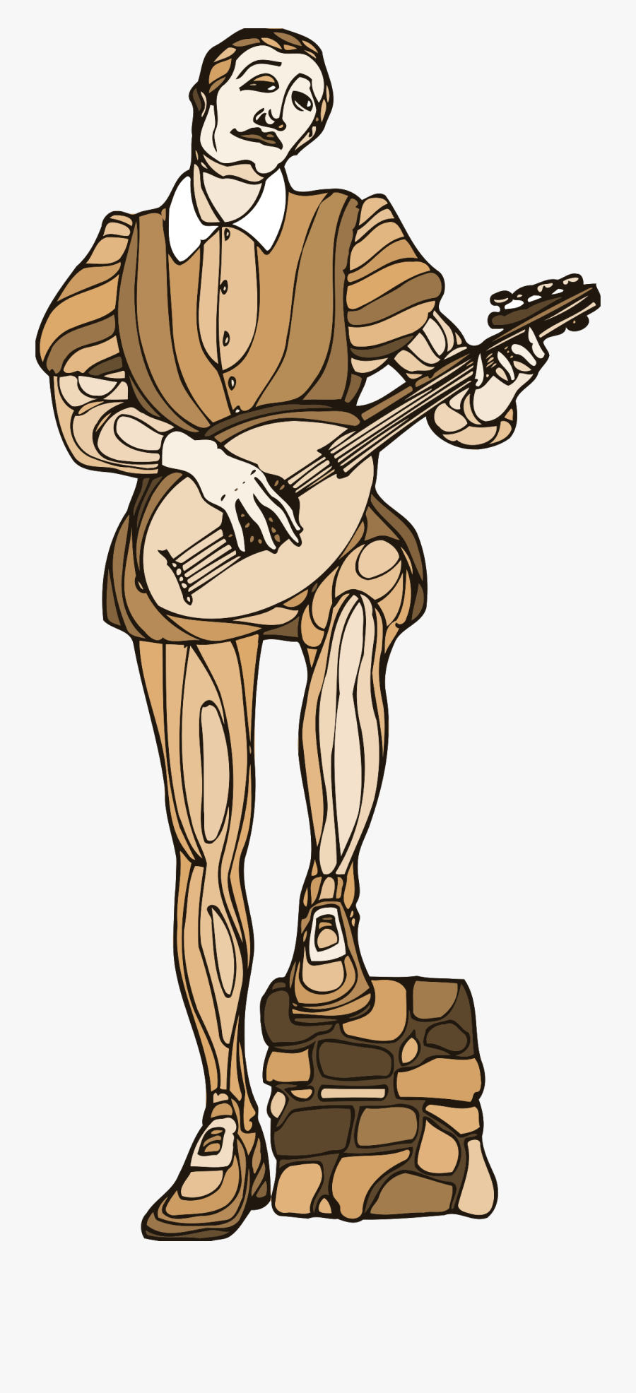 Middle Ages Cliparts Minstrel Png - Trovador Png, Transparent Clipart
