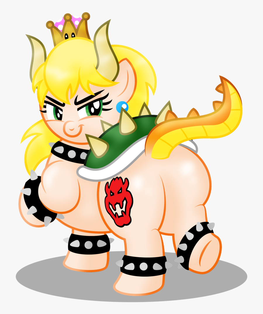 Aleximusprime, Bedroom Eyes, Bowser, Bowsette, Chubby, - Thicc Bowsette, Transparent Clipart