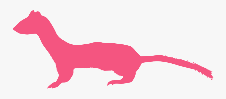 Purple Weasel, Transparent Clipart