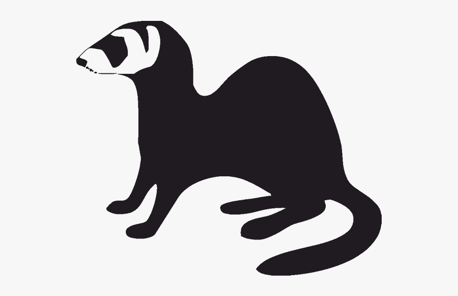Blackfooted Ferret Stoat Silhouette Least Weasel Ferret Silhouette