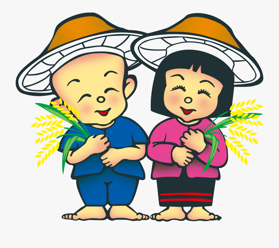 Farming Clipart Peasant - Rice And Farmer Free Clipart, Transparent Clipart