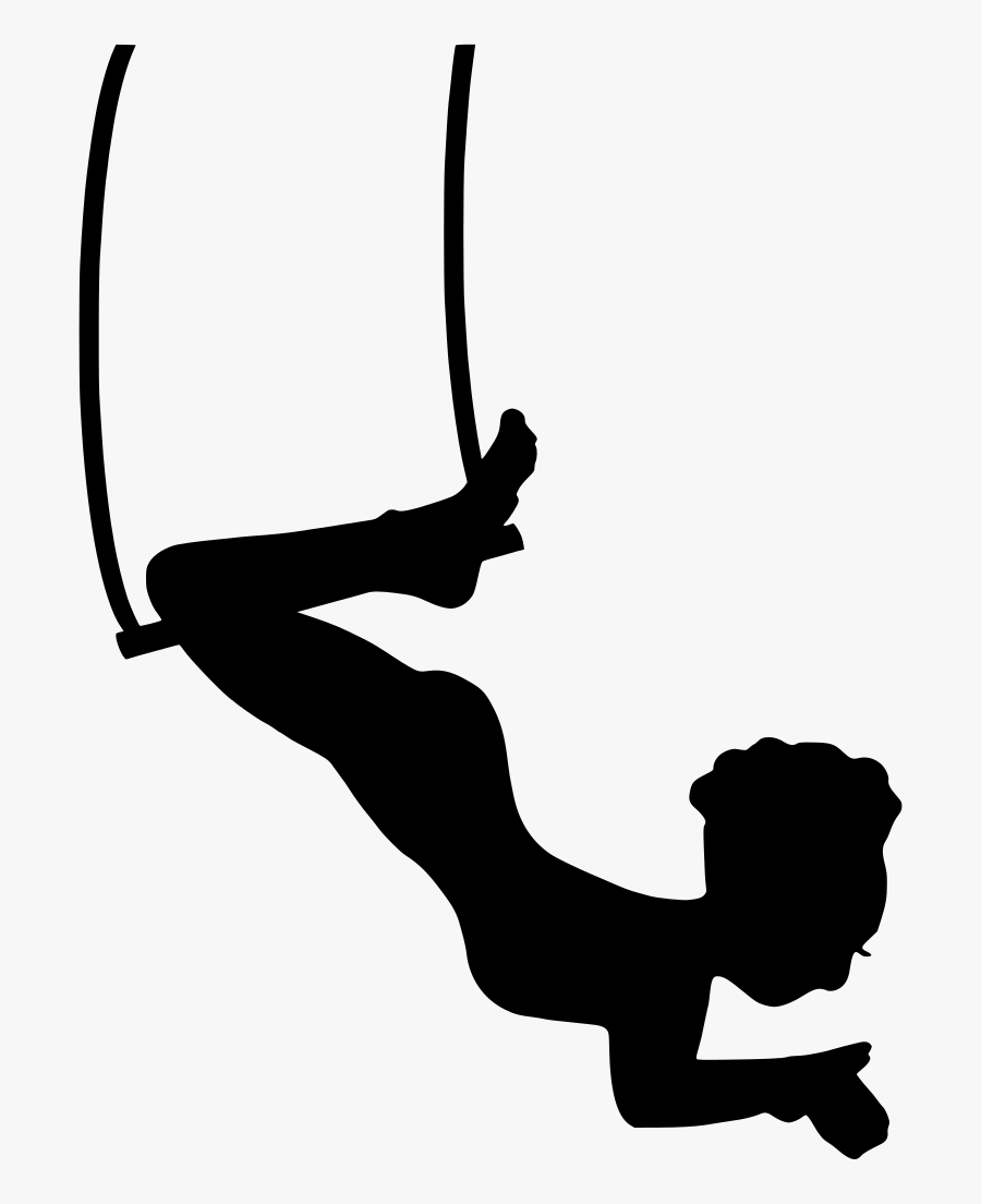 Circus Trapeze Silhouette, Transparent Clipart