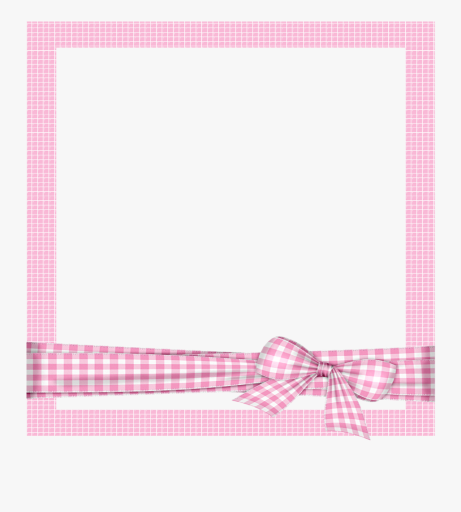 #mq #pink #bow #frame #frames #border #borders - Frame Png, Transparent Clipart