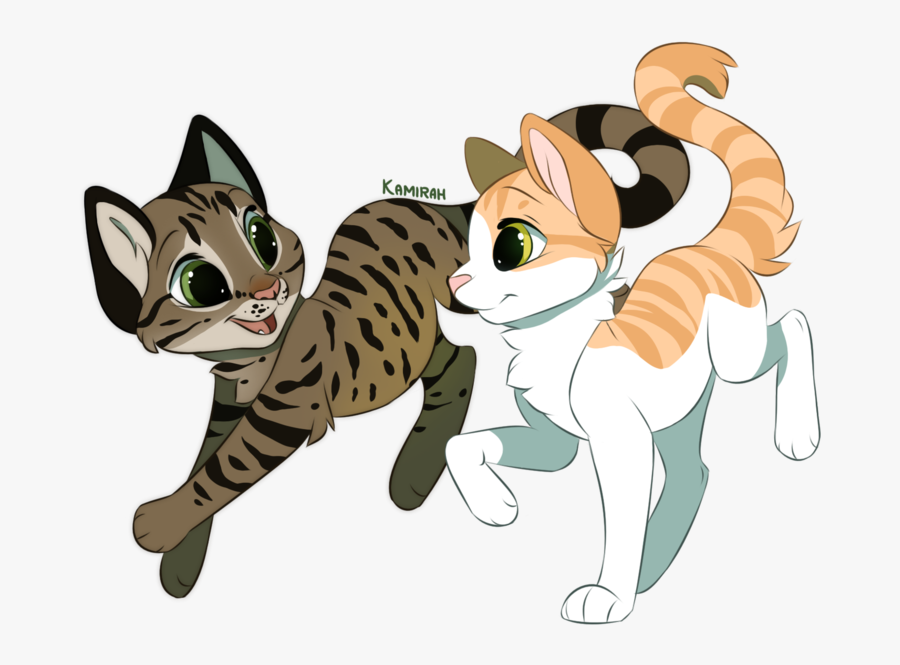 Kittens Clipart Striped Cat - Furry Cat Drawing, Transparent Clipart