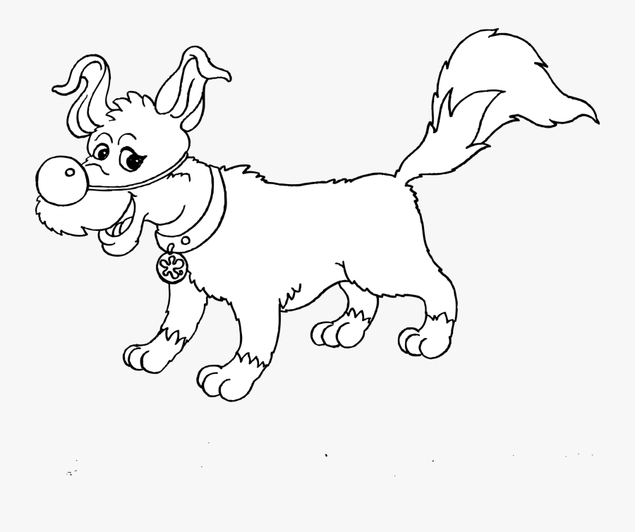 Circus Dog Circus Skills To Colour In - Cartoon, Transparent Clipart