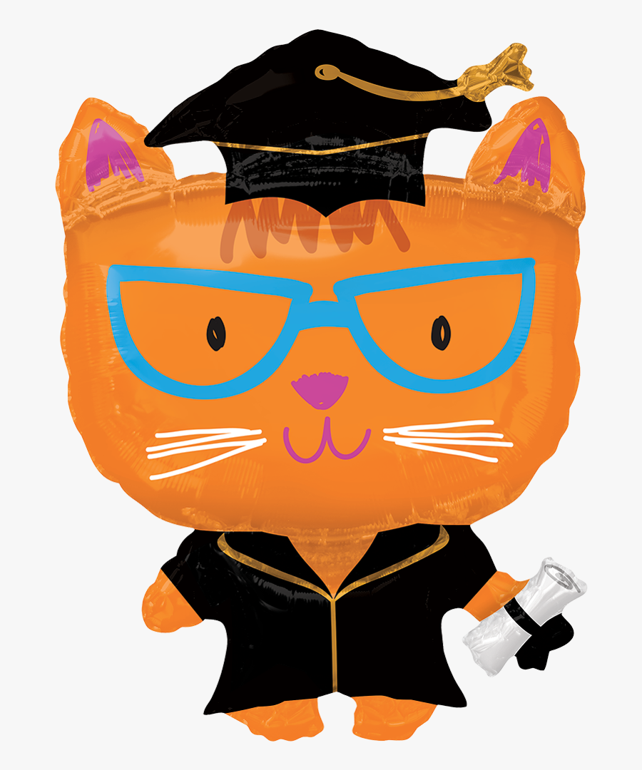 29"pkg Grad Cat Shape Clipart , Png - Balloon, Transparent Clipart